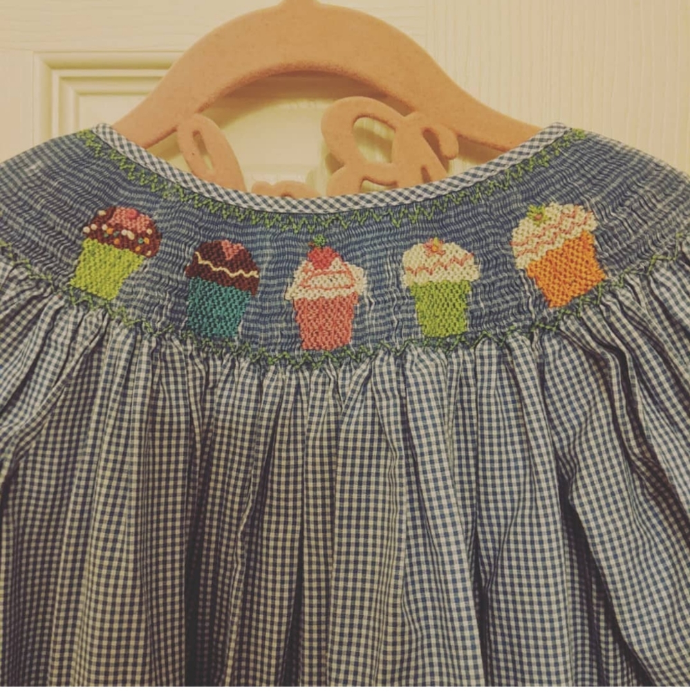 Cupcake smocked dress